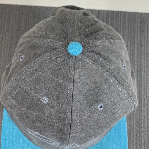 Reliable Snapback Hat Mens OSFA Gray Teal Baseball Cap R.C.C. 80330 - Picture 6 of 13